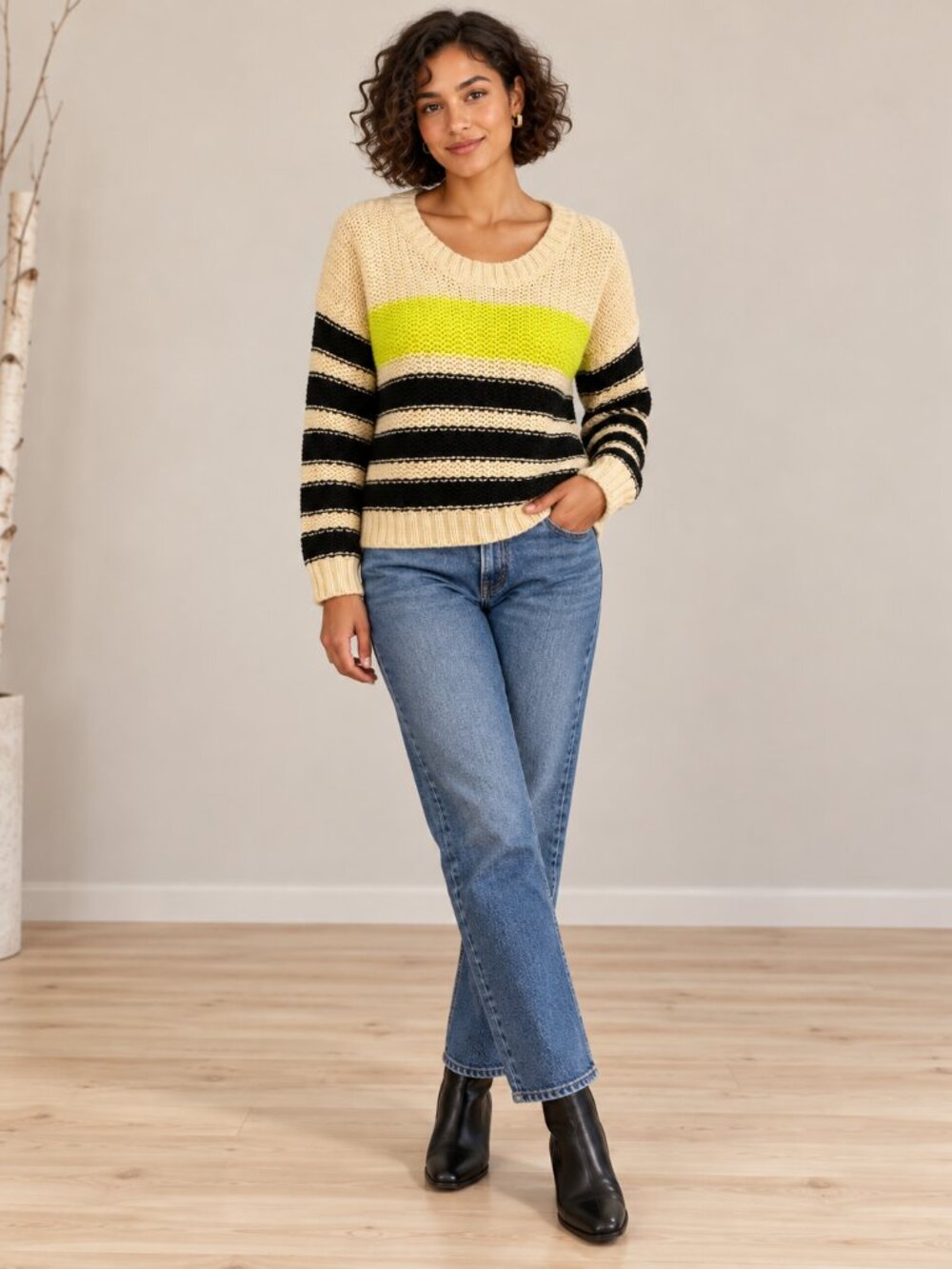 Pure handknit crisscross back sweater SZ S  knit Cotton